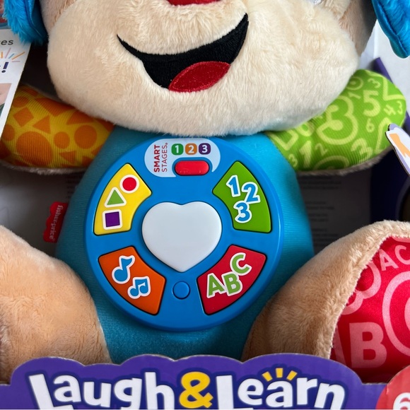 Fisher-Price Laugh & Learn Smart Stages Puppy Musical Plush Toy 6–36M - Picture 7 of 9